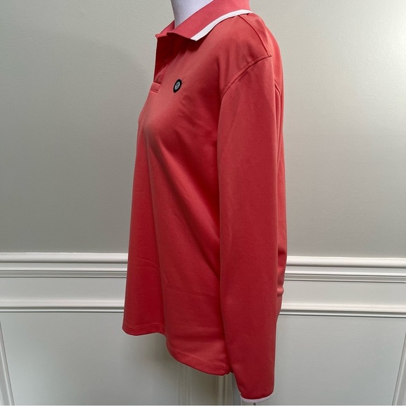 Sun50 SPF 50 Coral Polo Shirt Size S - Picture 3 of 8